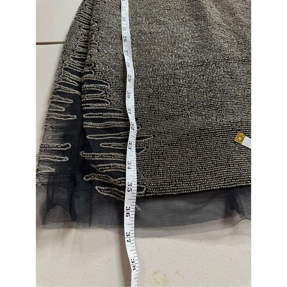 Jovani Women's Beaded Chain Embellished Short & Cocktail Black Dress Size 14 NWT - Picture 8 of 15